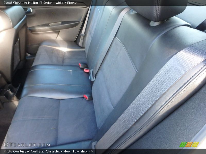 White / Ebony 2008 Chevrolet Malibu LT Sedan