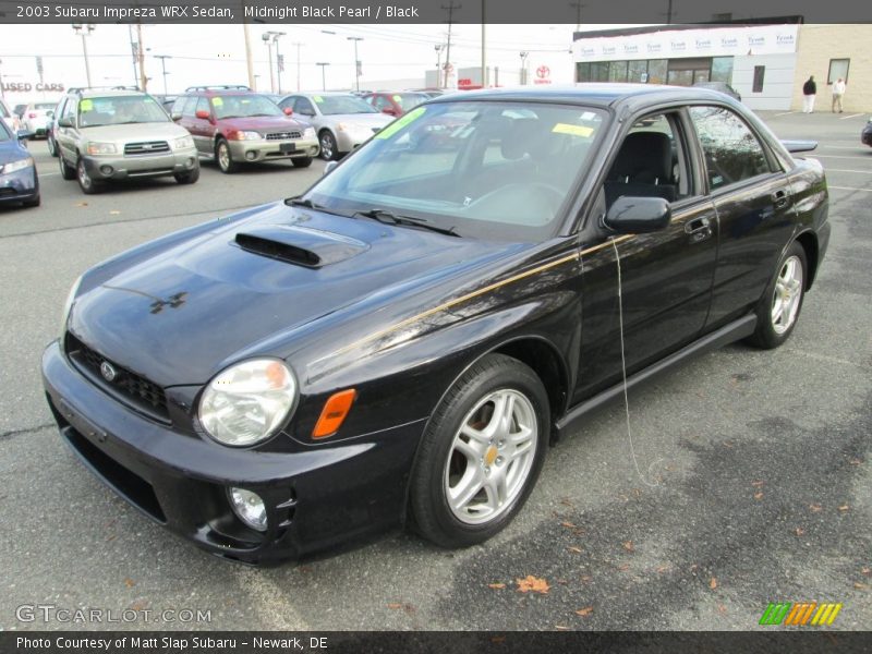 Midnight Black Pearl / Black 2003 Subaru Impreza WRX Sedan