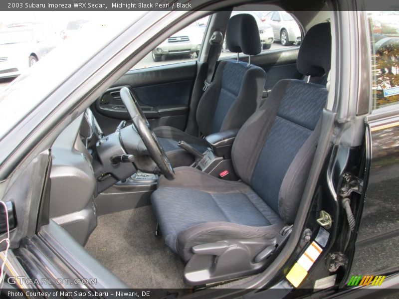 Midnight Black Pearl / Black 2003 Subaru Impreza WRX Sedan