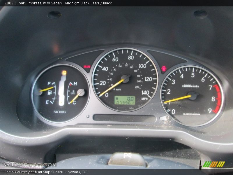 Midnight Black Pearl / Black 2003 Subaru Impreza WRX Sedan