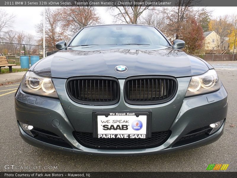 Tasman Green Metallic / Chestnut Brown Dakota Leather 2011 BMW 3 Series 328i xDrive Sedan