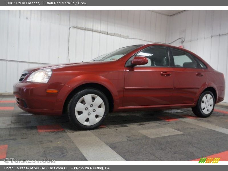 Fusion Red Metallic / Grey 2008 Suzuki Forenza