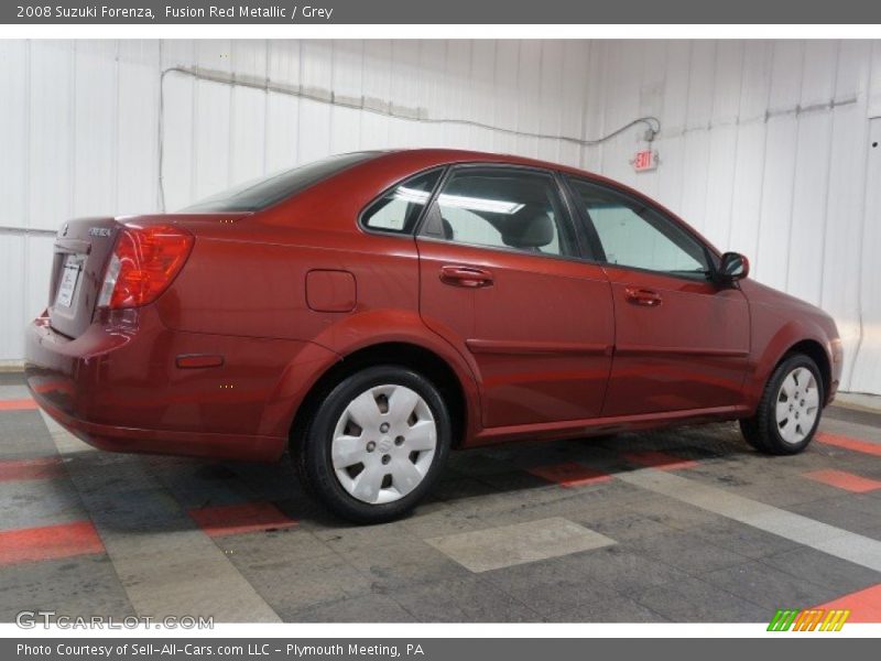 Fusion Red Metallic / Grey 2008 Suzuki Forenza