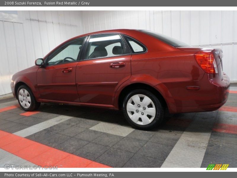 Fusion Red Metallic / Grey 2008 Suzuki Forenza