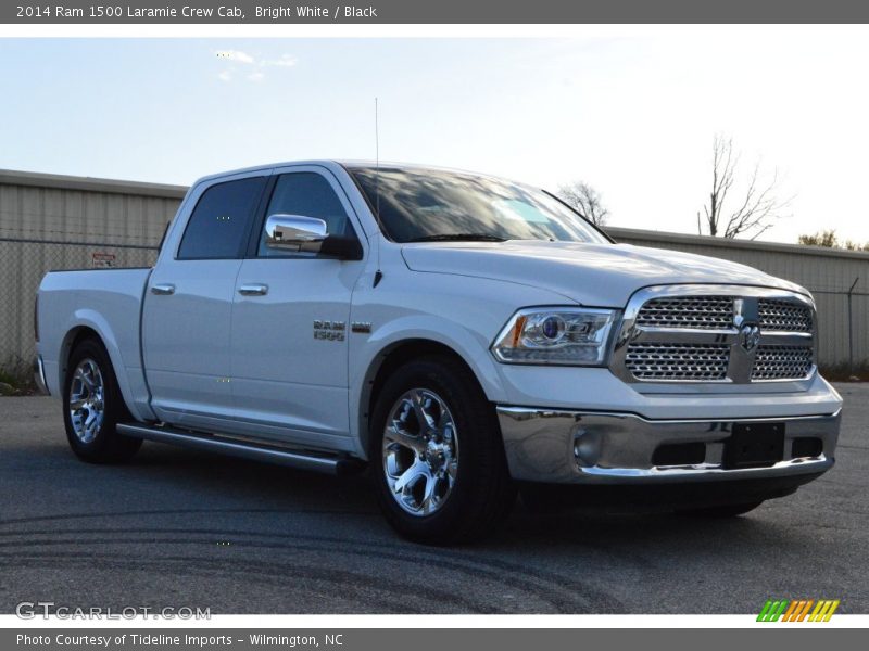 Bright White / Black 2014 Ram 1500 Laramie Crew Cab