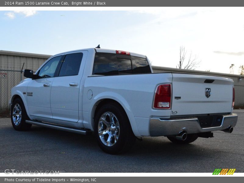 Bright White / Black 2014 Ram 1500 Laramie Crew Cab