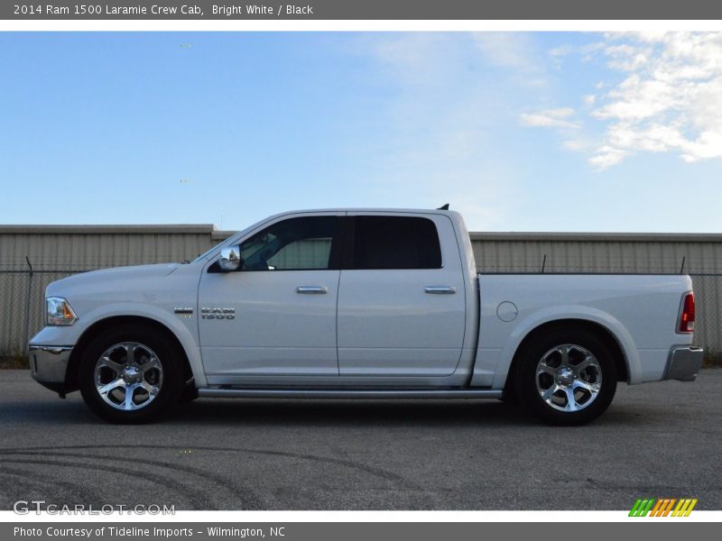 Bright White / Black 2014 Ram 1500 Laramie Crew Cab