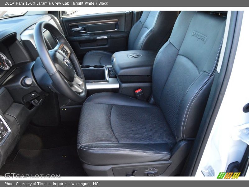 Bright White / Black 2014 Ram 1500 Laramie Crew Cab