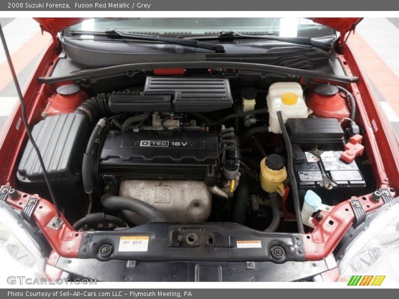 Fusion Red Metallic / Grey 2008 Suzuki Forenza