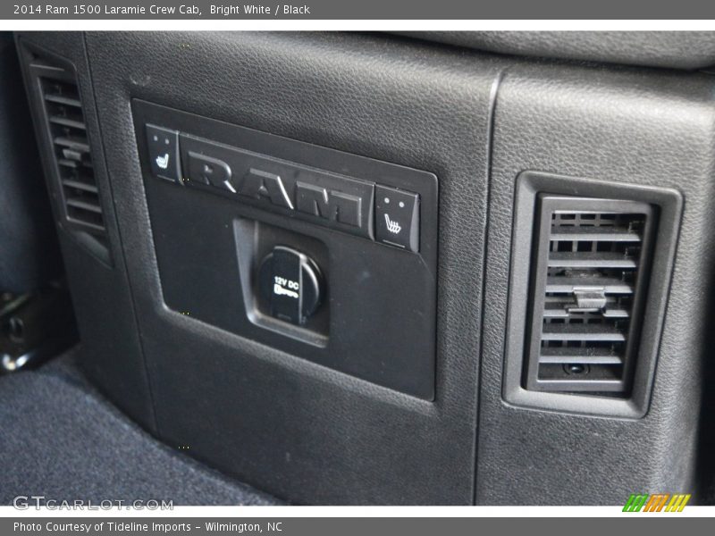 Bright White / Black 2014 Ram 1500 Laramie Crew Cab