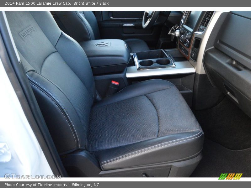Bright White / Black 2014 Ram 1500 Laramie Crew Cab