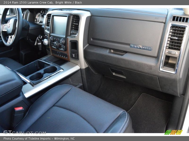 Bright White / Black 2014 Ram 1500 Laramie Crew Cab