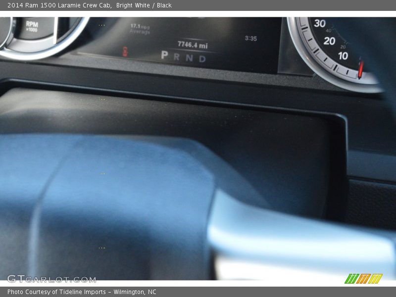 Bright White / Black 2014 Ram 1500 Laramie Crew Cab