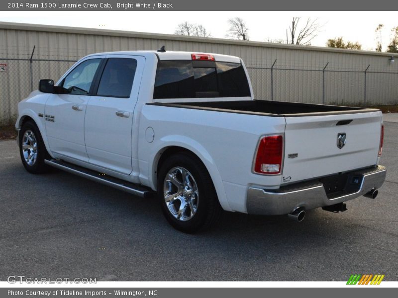 Bright White / Black 2014 Ram 1500 Laramie Crew Cab
