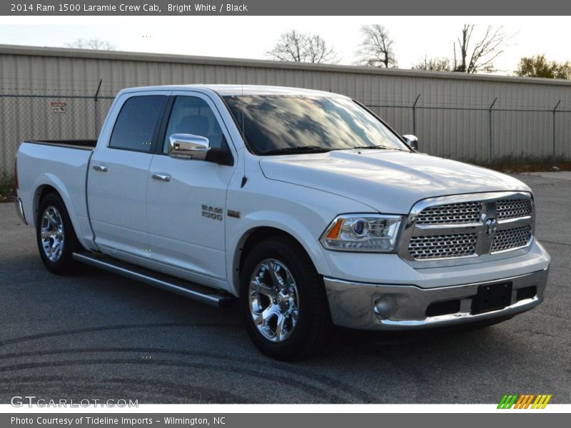 Bright White / Black 2014 Ram 1500 Laramie Crew Cab