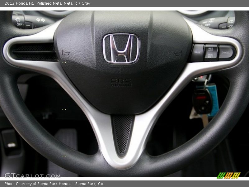 Polished Metal Metallic / Gray 2013 Honda Fit