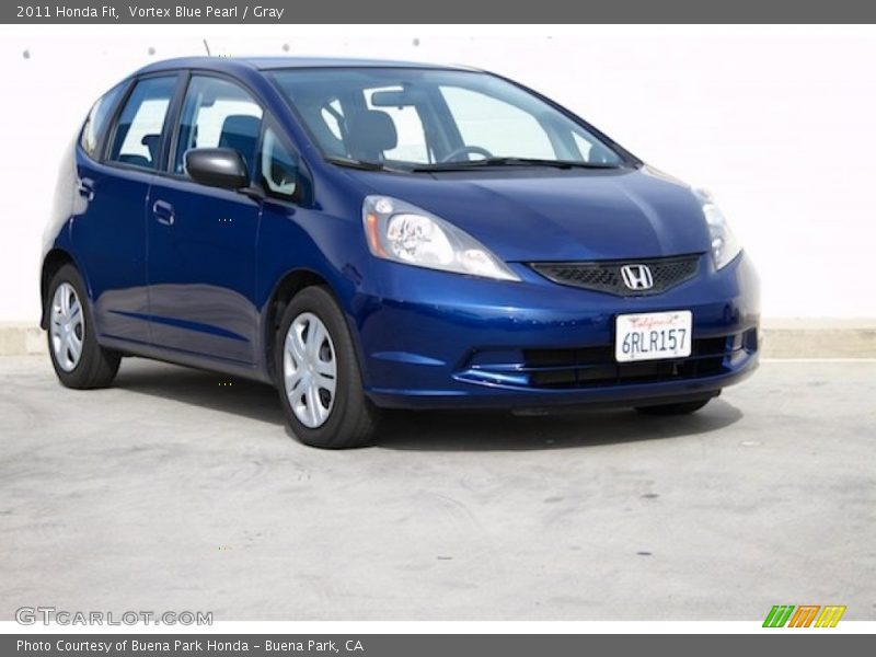 Vortex Blue Pearl / Gray 2011 Honda Fit