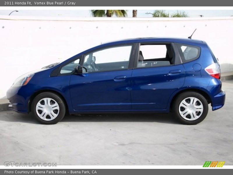 Vortex Blue Pearl / Gray 2011 Honda Fit