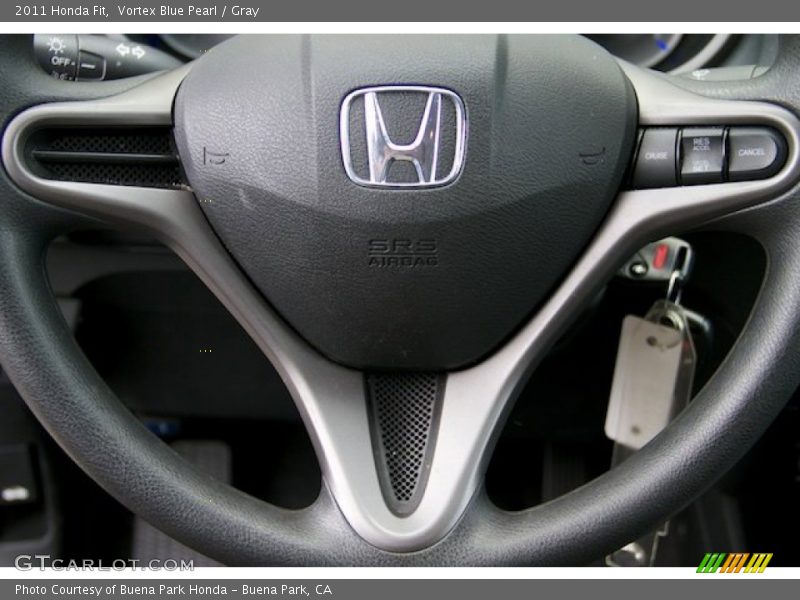 Vortex Blue Pearl / Gray 2011 Honda Fit