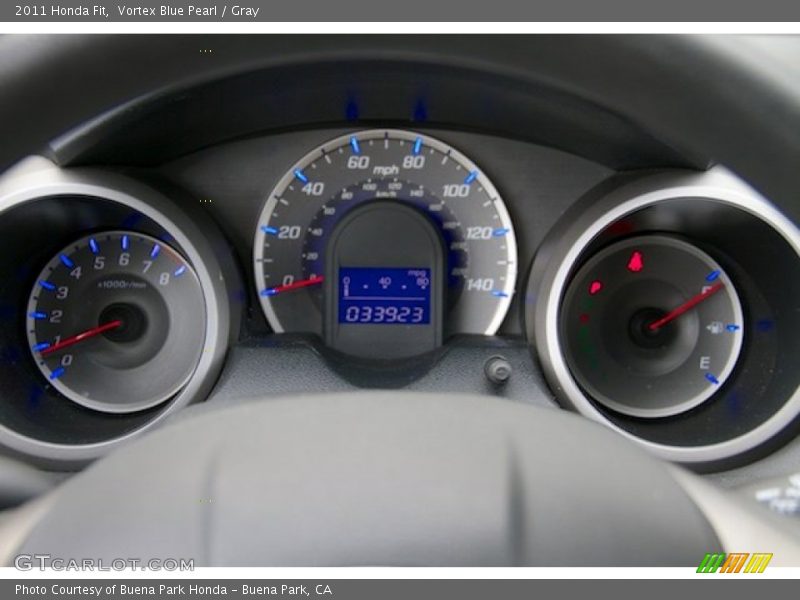 Vortex Blue Pearl / Gray 2011 Honda Fit
