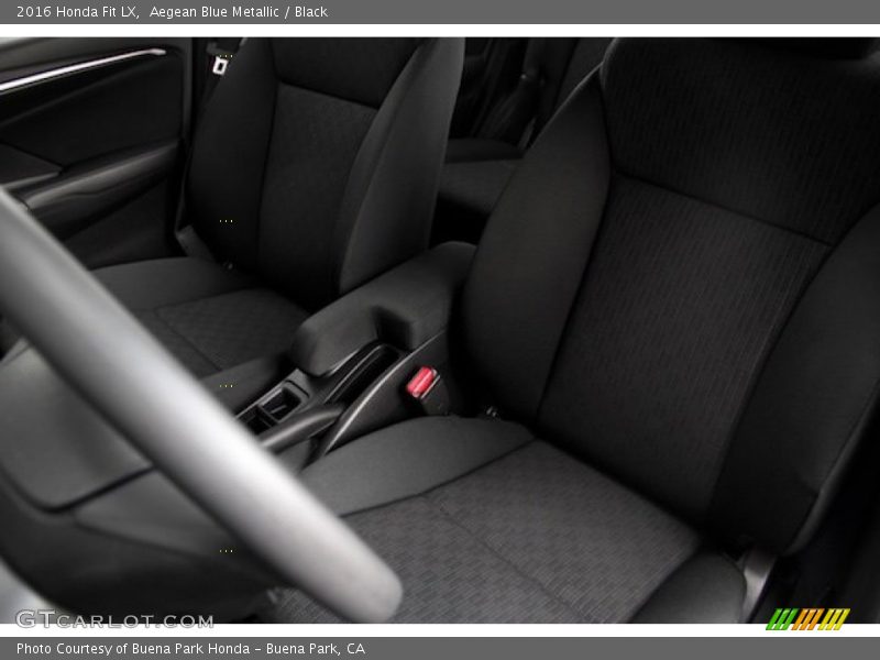 Aegean Blue Metallic / Black 2016 Honda Fit LX