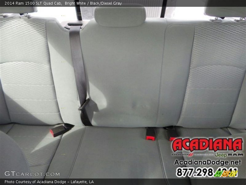 Bright White / Black/Diesel Gray 2014 Ram 1500 SLT Quad Cab