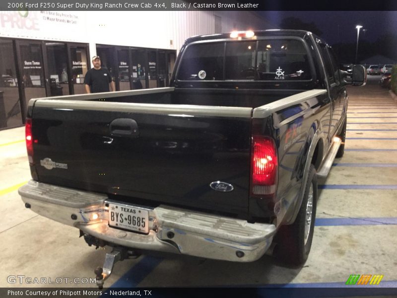 Black / Castano Brown Leather 2006 Ford F250 Super Duty King Ranch Crew Cab 4x4