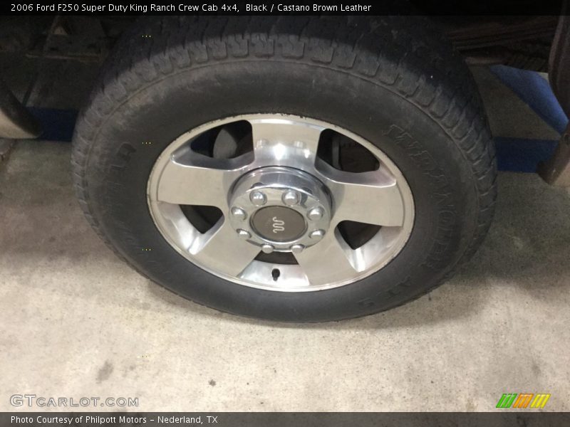 Black / Castano Brown Leather 2006 Ford F250 Super Duty King Ranch Crew Cab 4x4
