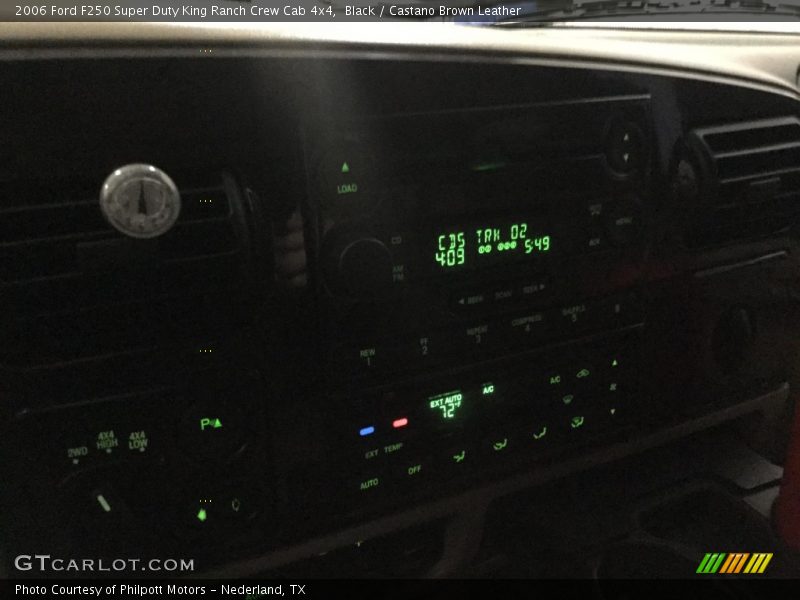 Black / Castano Brown Leather 2006 Ford F250 Super Duty King Ranch Crew Cab 4x4