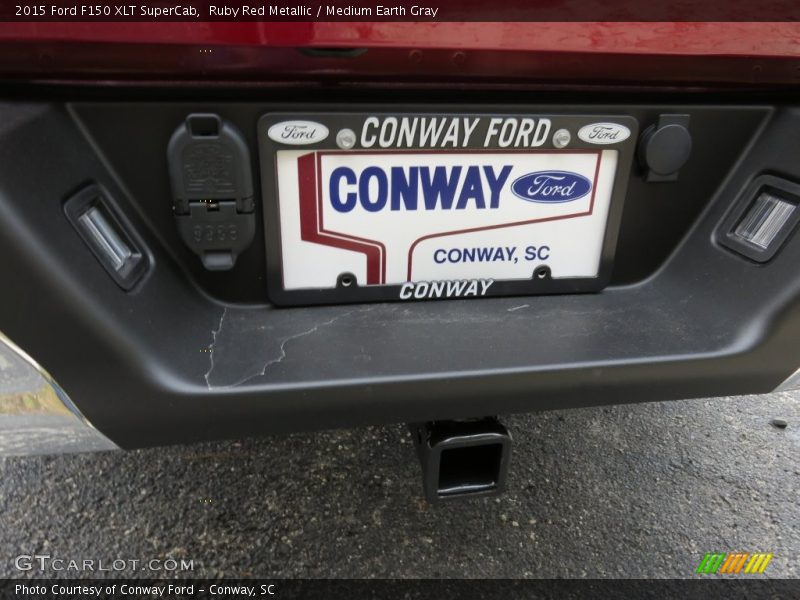 Ruby Red Metallic / Medium Earth Gray 2015 Ford F150 XLT SuperCab