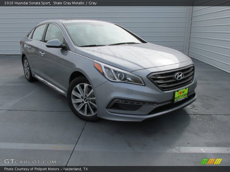 Shale Gray Metallic / Gray 2016 Hyundai Sonata Sport