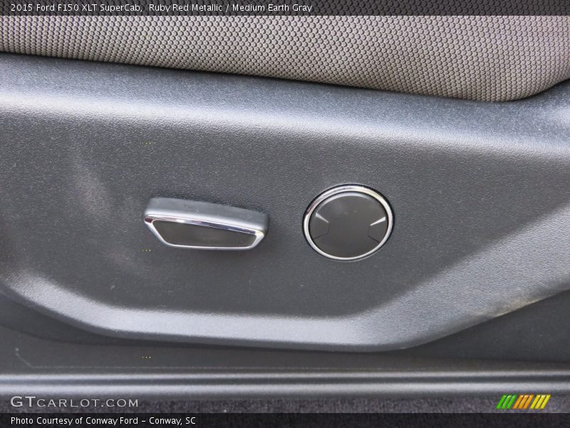 Ruby Red Metallic / Medium Earth Gray 2015 Ford F150 XLT SuperCab