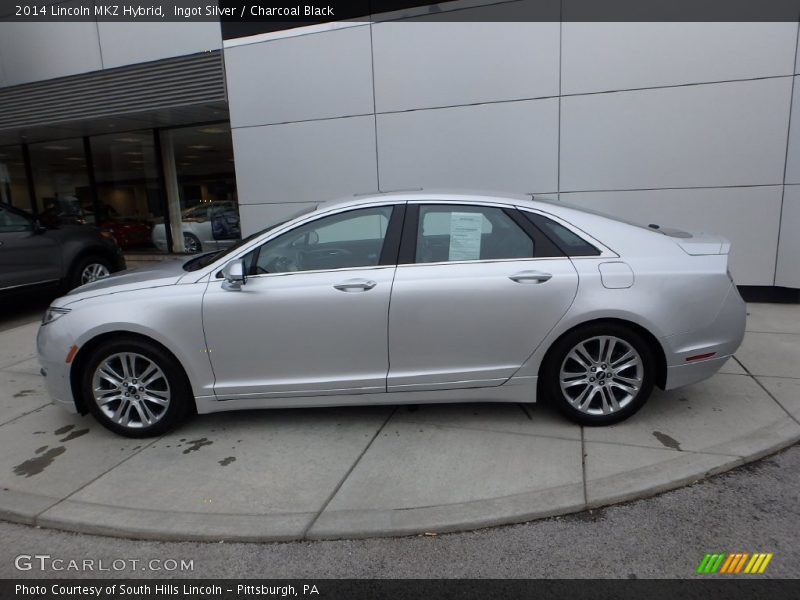Ingot Silver / Charcoal Black 2014 Lincoln MKZ Hybrid