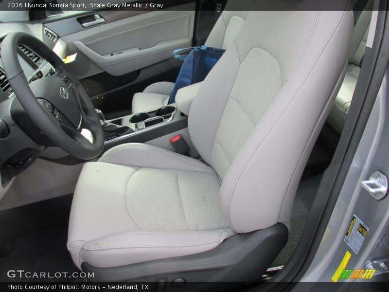 Shale Gray Metallic / Gray 2016 Hyundai Sonata Sport