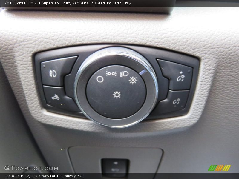 Ruby Red Metallic / Medium Earth Gray 2015 Ford F150 XLT SuperCab