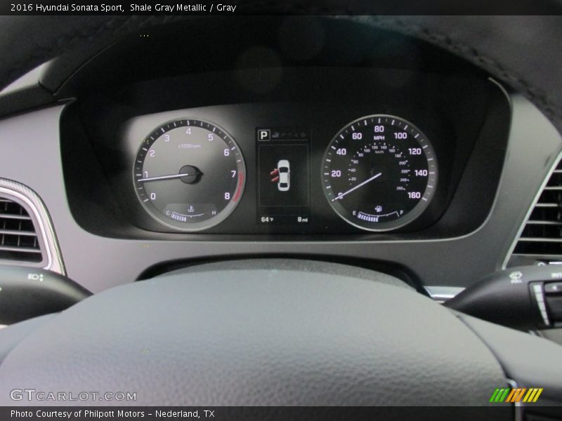 Shale Gray Metallic / Gray 2016 Hyundai Sonata Sport