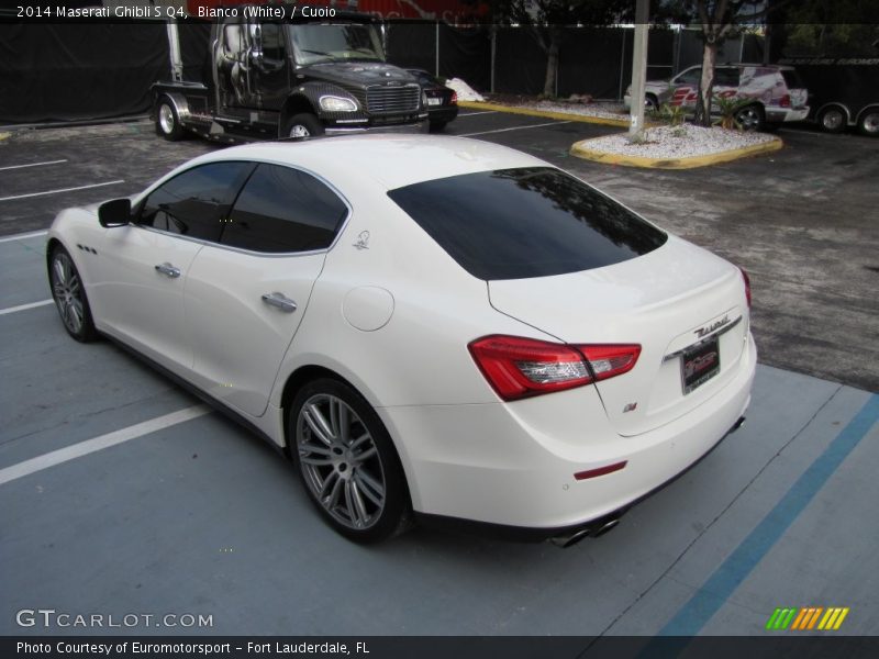 Bianco (White) / Cuoio 2014 Maserati Ghibli S Q4