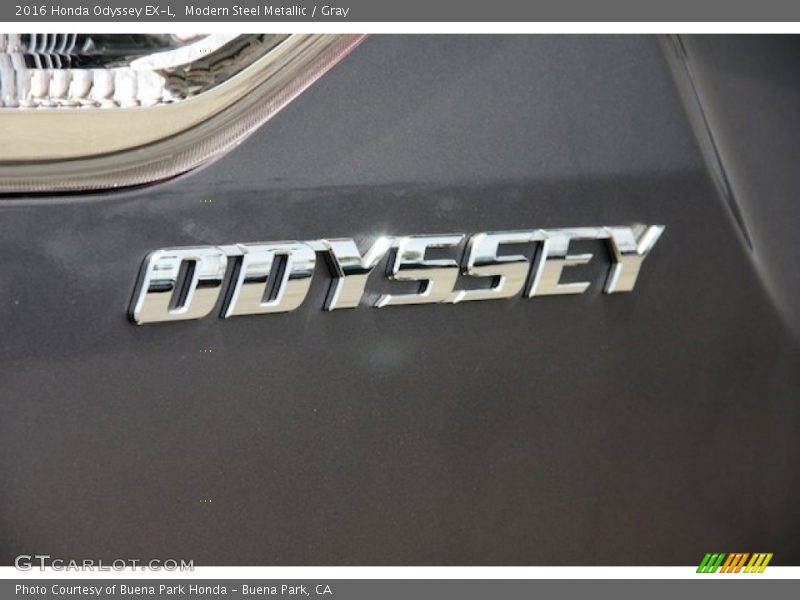 Modern Steel Metallic / Gray 2016 Honda Odyssey EX-L
