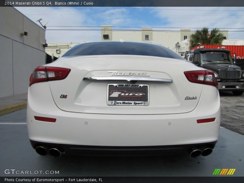 Bianco (White) / Cuoio 2014 Maserati Ghibli S Q4