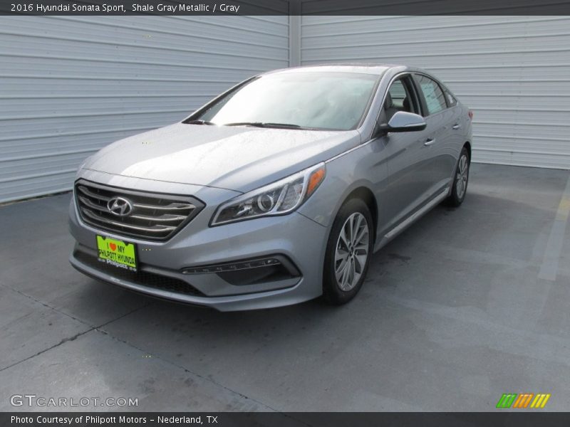 Shale Gray Metallic / Gray 2016 Hyundai Sonata Sport