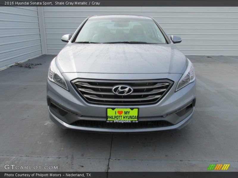 Shale Gray Metallic / Gray 2016 Hyundai Sonata Sport