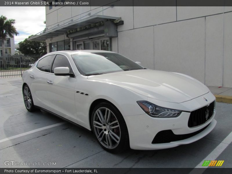 Bianco (White) / Cuoio 2014 Maserati Ghibli S Q4