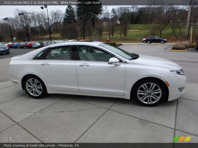 White Platinum / Light Dune 2013 Lincoln MKZ 2.0L EcoBoost FWD