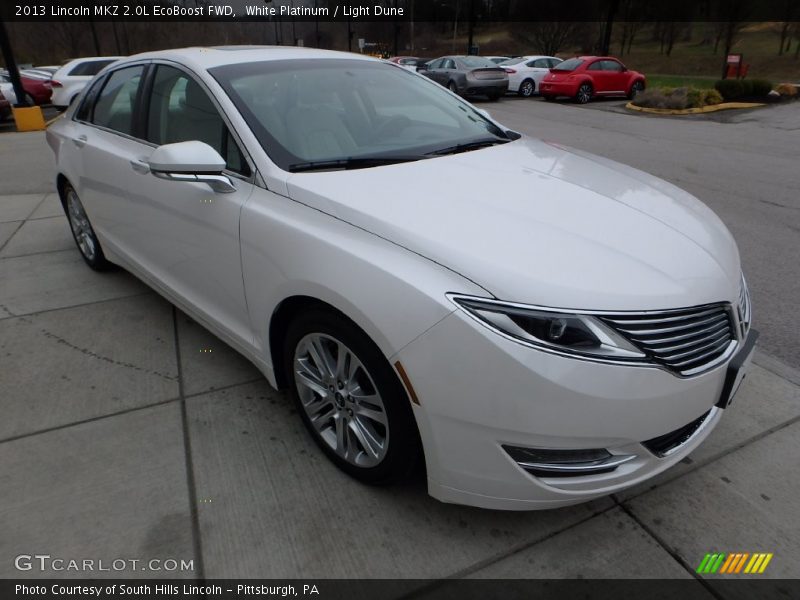 White Platinum / Light Dune 2013 Lincoln MKZ 2.0L EcoBoost FWD