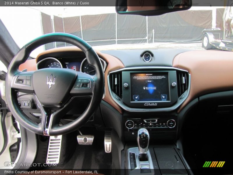 Bianco (White) / Cuoio 2014 Maserati Ghibli S Q4