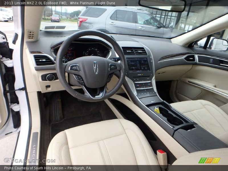 White Platinum / Light Dune 2013 Lincoln MKZ 2.0L EcoBoost FWD