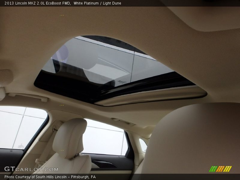 White Platinum / Light Dune 2013 Lincoln MKZ 2.0L EcoBoost FWD