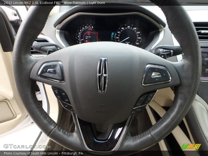 White Platinum / Light Dune 2013 Lincoln MKZ 2.0L EcoBoost FWD