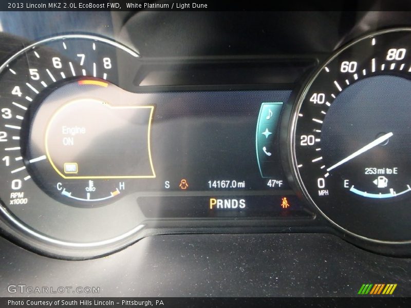 White Platinum / Light Dune 2013 Lincoln MKZ 2.0L EcoBoost FWD