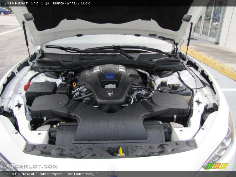 Bianco (White) / Cuoio 2014 Maserati Ghibli S Q4